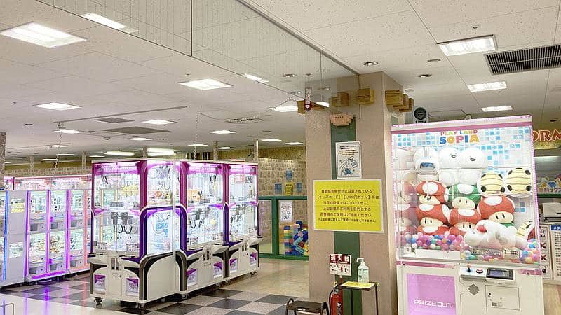 イトーヨーカドー南大沢店にあるゲームセンター「プレイランドソピア南大沢店」の様子