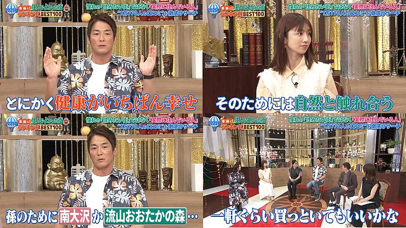 2025年7月6日に放送されたテレビ東京系列「本当に住んで良かった街ランキング2025」でゲストの長嶋一茂さんが南大沢がパパ目線で子どもを育てるのに南大沢がいいと言及し、孫のために南大沢に家を購入しようかなと発言