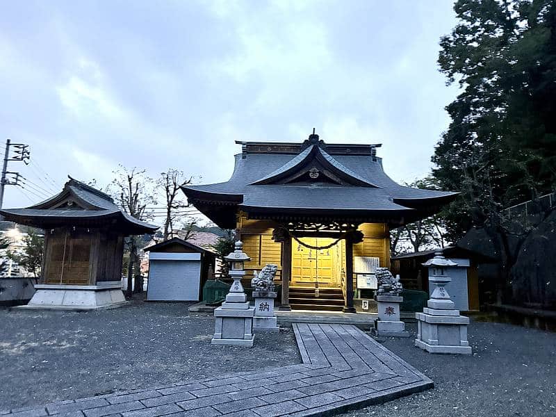 上柚木愛宕神社の境内の様子