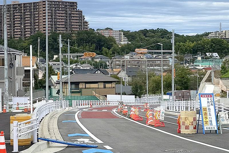 2025年9月27日に新たに開通する宮上横山線には信号も新規設置