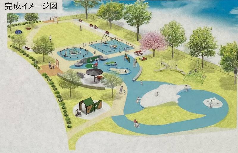 2026年3月に完成予定の上柚木公園のインクルーシブ広場の2026年3月完成イメージ図