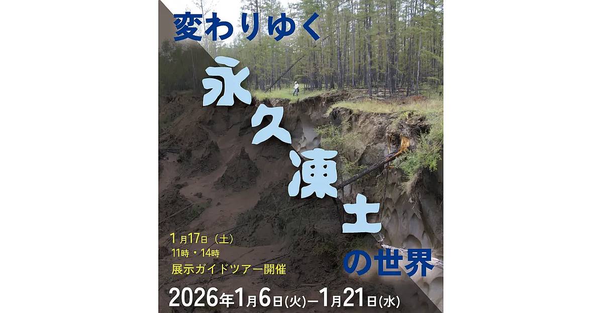 東京都立大学南大沢キャンパスにある牧野標本館別館TMUギャラリーを会場として、永久凍土をテーマにした巡回企画展が2026年1月6日より実施