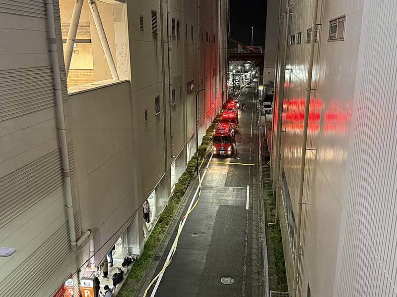 2025年12月29日(月)にfab南大沢の映画館・TOHOシネマズ南大沢で火災が発生し、消防車が駆けつける事態に