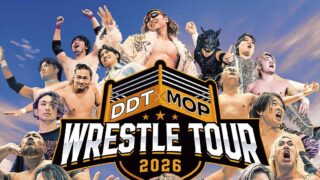 2026年3月28日、三井アウトレットパーク多摩南大沢でDDTプロレスリングとのコラボイベントが開催