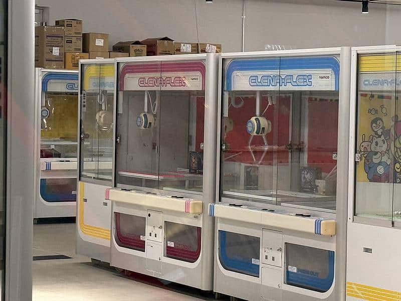 サザンウィンズ南大沢に2026年5月開店予定のゲームセンター「わくわくゲームパラダイス」の4月7日時点の店内に設置されたいたクレーンゲーム