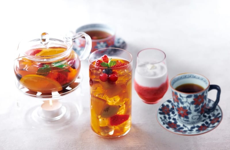 果実屋珈琲のドリンクメニューは飲みやすさを追求した香り高いオリジナル珈琲や果実をふんだんに使ったフルーツティー